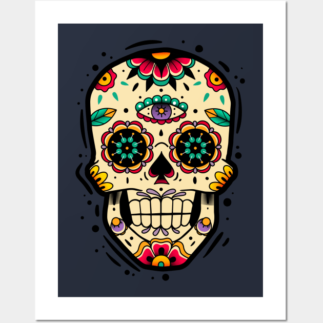 Day of the Dead Wall Art by designtshirtcity